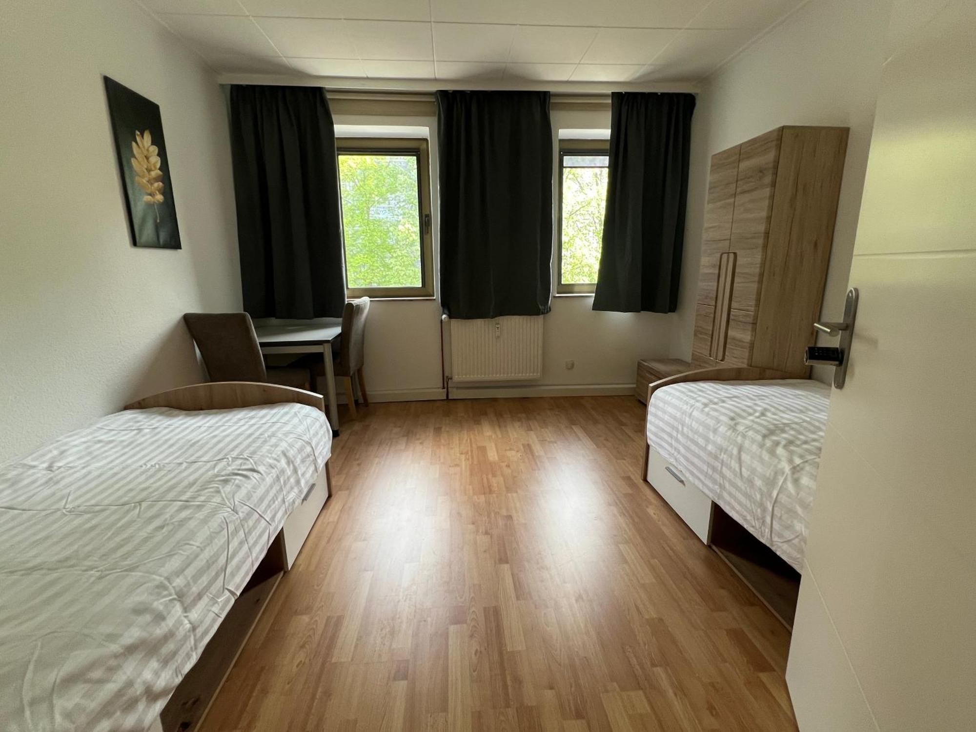 Bequemes Zimmer In Moderner Unterkunft My Pension Duisburg Buitenkant foto